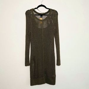 NWT Olive Green DKNY Jeans Sweater Dress